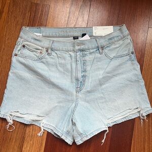American Eagle Outfitters Blue Jean Shorts Distressed Cut-Off